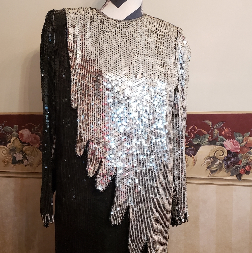 Judith Ann Creations sequin cocktail formal dress